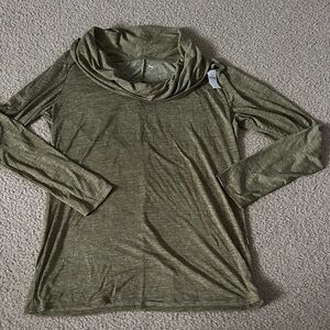 GAP Olive Green Cowl Neck Top